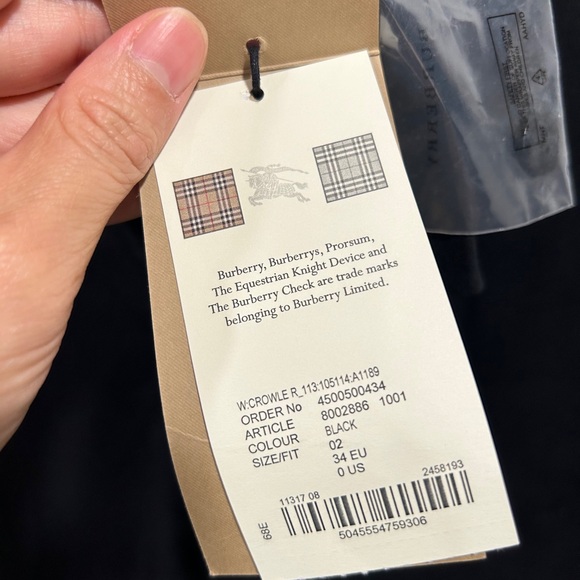 Authentic Burberry Size 0 (34) London Elastic Stirrup Pants - Picture 7 of 8